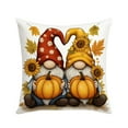 thumbnail image 2 of Thanksgiving Pillow Covers 17.7x17.7 Inches Fall Pumpkin Decorative Pillow Cases With Soft Fabric Hidden Zipper For Home Decor, 2 of 6