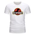 thumbnail image 4 of Camisetas de algodón con estampado de gato divertido para hombre, camiseta informal con cuello redondo, camiseta Unisex de talla grande 3XL, 4 of 4