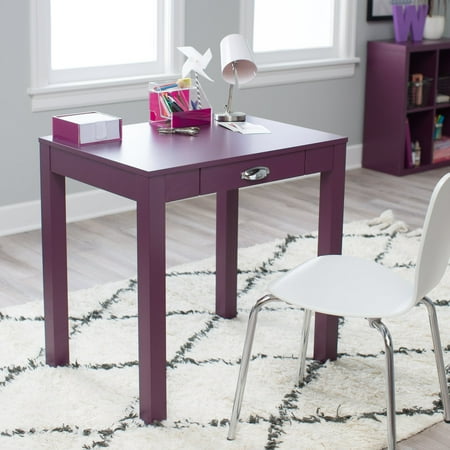 Classic Kids Desk - Classic Playtime Mini Writing Desk with Optional Bookcase - Plum