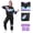 Black, variant on 80s 90s Shell Suit Costume Men Women Retro Tracksuit 1980s Fancy Dress Halloween Costumes Festival Outfit for Adults