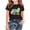 Black, variant on Short Sleeve Blouse 100 Days Smarter Shirt for Kids Age 2-78 Years Casual Solid Color Tops True Classic Crew Neck Tees Back to School Clothes
