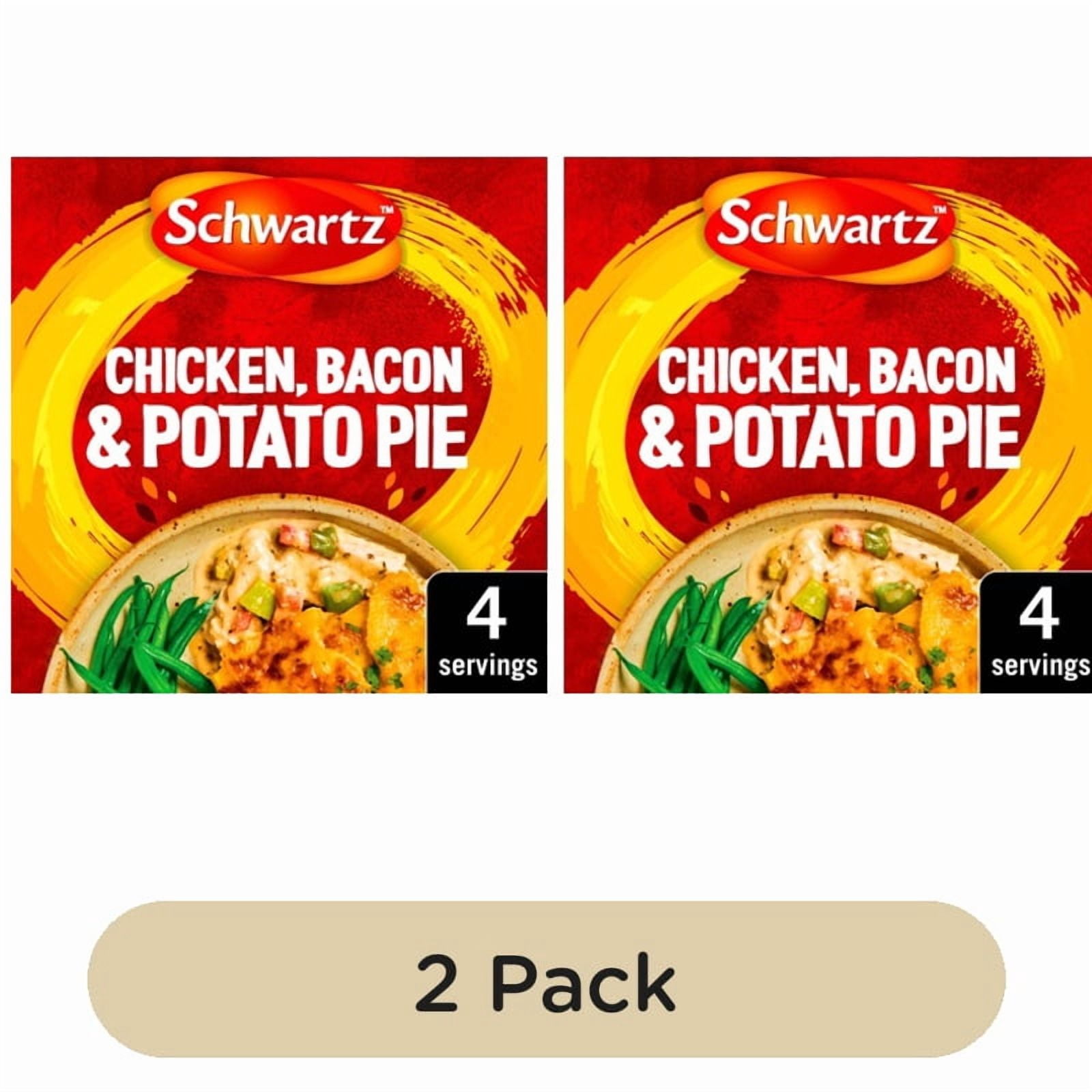 Schwartz Chicken Bacon & Potato Pie 35g, British Import (Pack of 2)