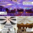 thumbnail image 4 of Efavormart 20 FT Fire Retardant Nude Sheer Voil Curtain Panel Backdrop - Premium Collection, 4 of 11