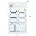 5 Sheets Office Organization Labels Waterproof Adhesive Blank Stickers