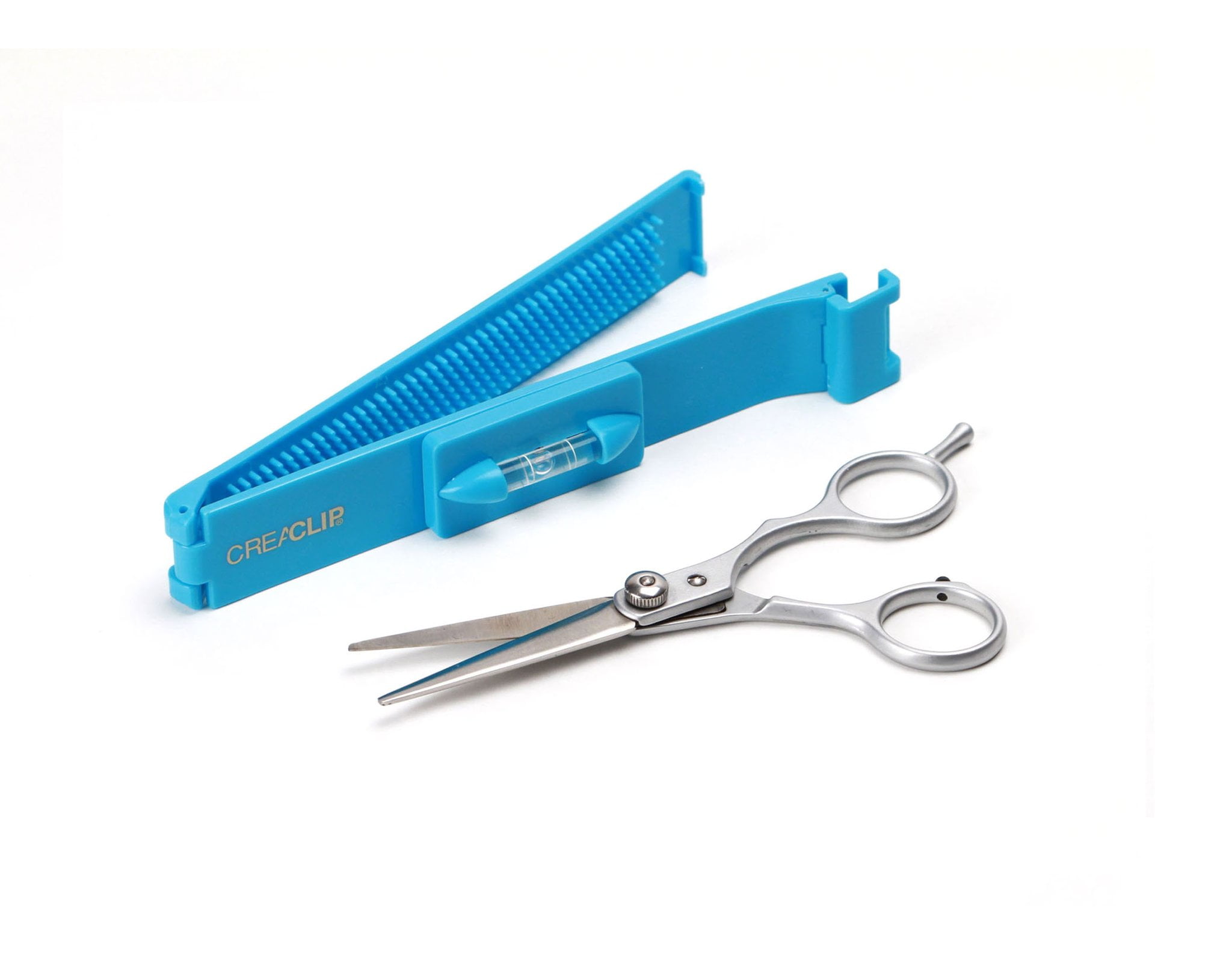 Original CreaClip Bangs & Scissors - As seen on Shark Tank - Hair Cutting Tool Guide For All Bangs & Bob