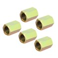 thumbnail image 1 of Unique Bargains M10 Thread 20mm Length Sleeve Stud Rod Adapters Pipe Connectors Colorful Hex Coupling Nuts 5 Pack, 1 of 5