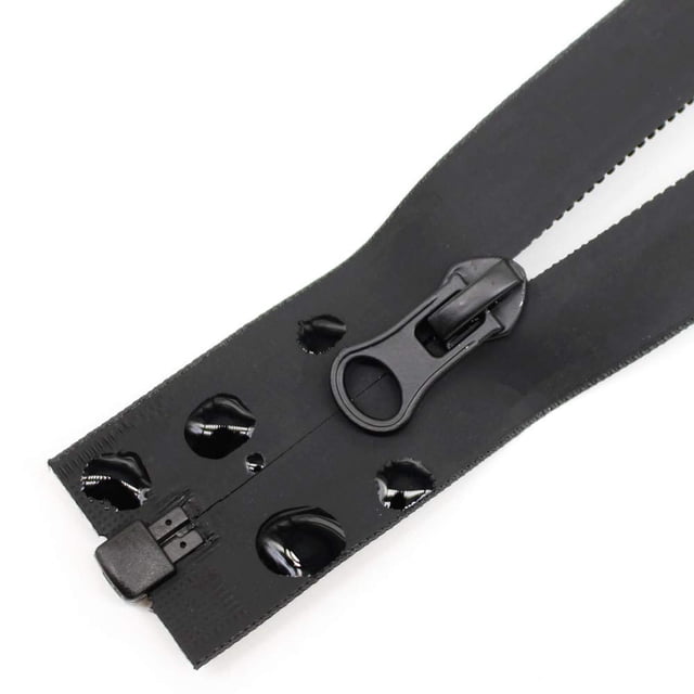 MebuZip 2 cremalleras impermeables de 29 pulgadas, color negro # 5, cremalleras impermeables separadoras a granel para coser a medida, manualidades, ropa, chaquetas, abrigos, impermeables (29 pulgadas