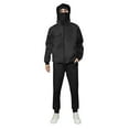 thumbnail image 6 of felwors Women's 2 Piece Balaclava Set - Zip Up Double Layer Hoodie with Kangaroo Pocket & Jogger Pants Hip Hop Y2K Outerwear(Black, S), 6 of 6