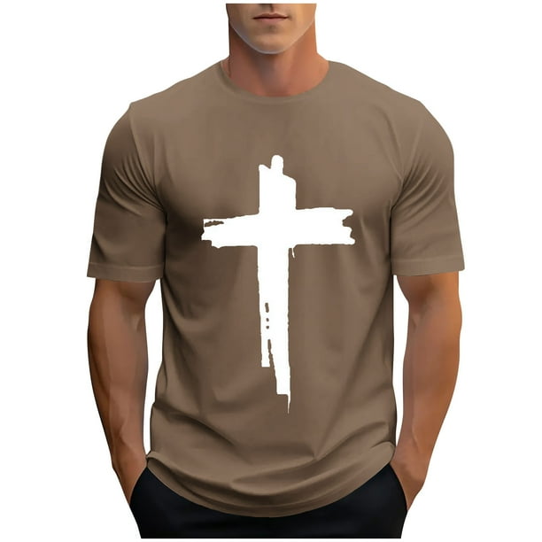 Camisetas de Manga Larga para Hombres Nueva Moda Casual Impresión Deportiva Camiseta, Top de Cuello Redondo de Poliéster de Algodón para el Uso Diario