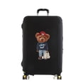 thumbnail image 1 of Luggage Cover Suitcase Protector Thicken Elasticity Dust Cover Anti-shopper Bear Print Scratch Protective Set 18-32 Inch Trolley black S, 1 of 6