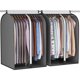thumbnail image 1 of Bolsas de ropa con refuerzo para colgar ropa, funda de ropa para ventana grande transparente para almacenamiento de clóset, protector de chamarra para traje, 1 of 4
