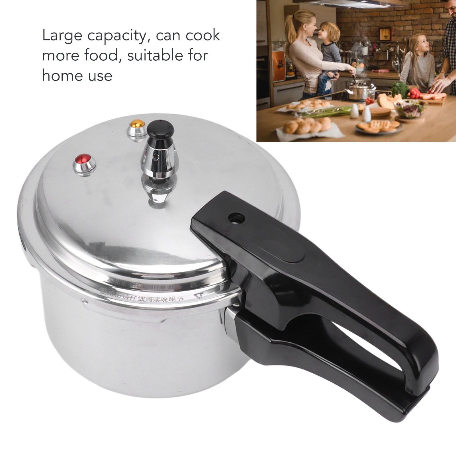 Estink Aluminium Alloy Pressure Cooker 3l Stainless Steel Pressure Cooker Easy To Clean For Induction Cooker