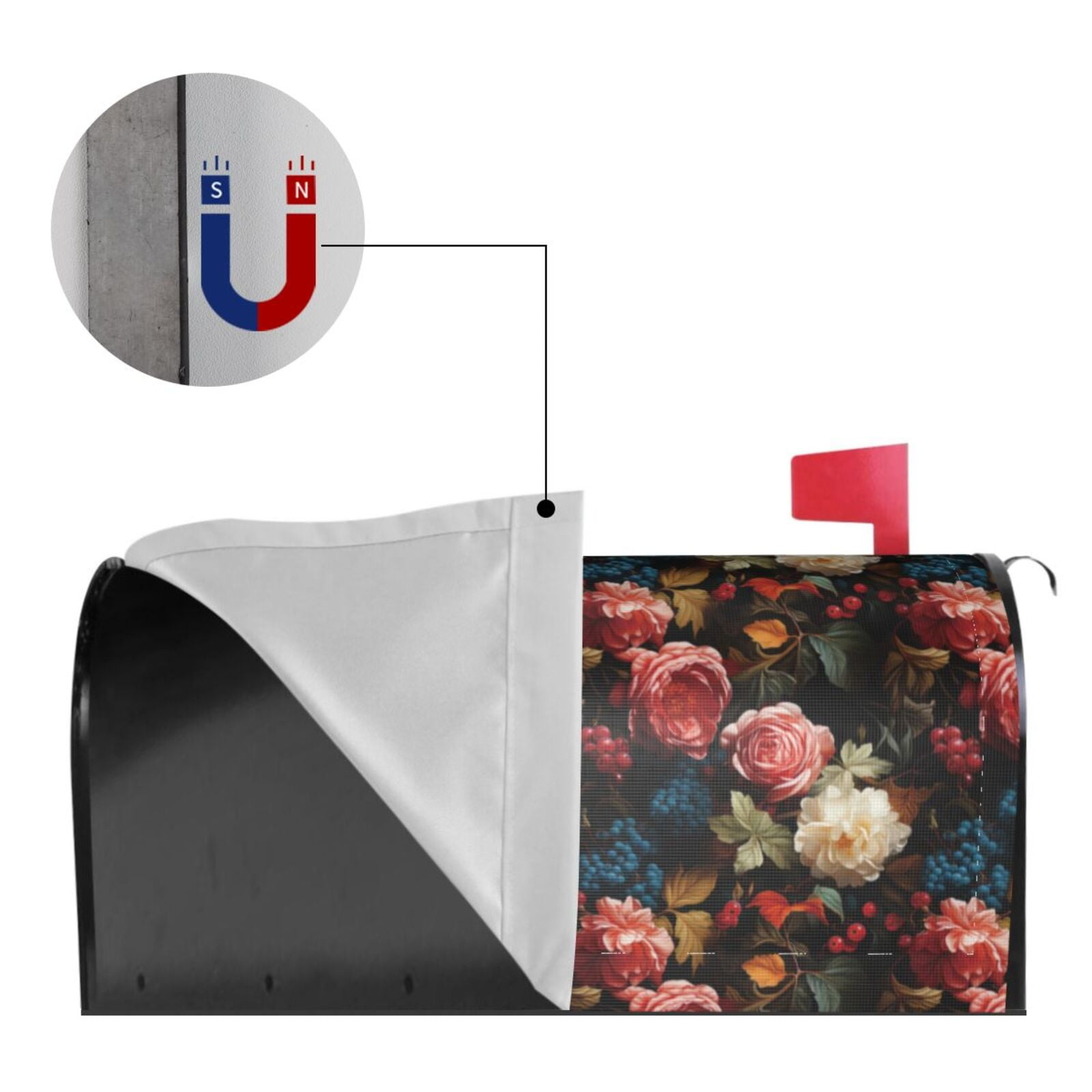 Kdxio Magnetic Mailbox Cover 25.5x21 in Mailbox Cover Outdoor Decoration Holiday Mailbox Covers for Home Garden Yard-25.5x21 in
