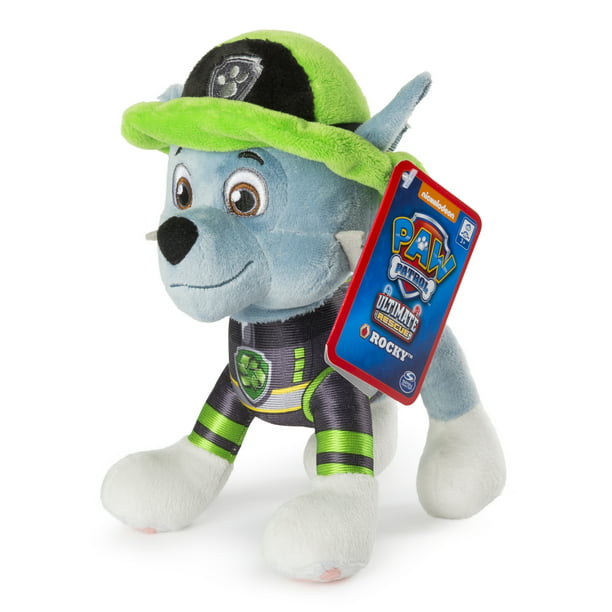 Paw Patrol 8” Ultimate Rescue Rocky Plush For Ages 3 And Up