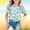 Sky Blue, variant on SJLDQY Girls Shirts Children's Bee Festival Printed Casual Comfortable Crewneck Short Sleeve T Shirt Sky Blue 3-4 Years