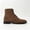 Brown, variant on Men's Cap‑Toe Lace‑Up Ankle Boots with Metal Eyelets, Low Block Heel for Casual Daily and Outdoor Styling