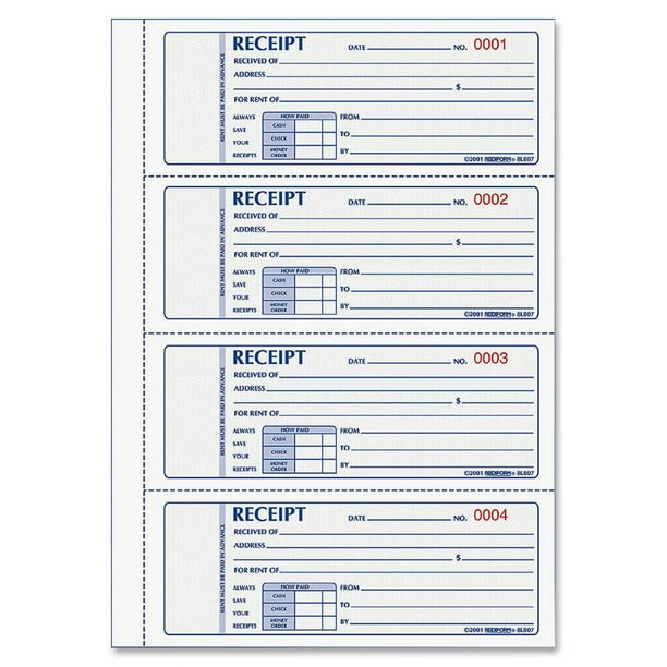 Rent Receipt Book