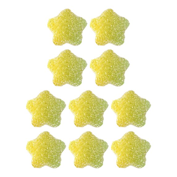 UDIYO 10Pcs Heart Nail Decoration Exquisite DIY Soft Clay Nail Art Jewelry Fondant Stars for Women