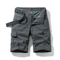 thumbnail image 3 of Edvintorg Cargo Shorts for Men 2025 Stripe Directional Sign Work Shorts Mid-Waist Multi-Pocket Five-Piece Pants Casual Shorts, 3 of 3