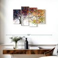 thumbnail image 3 of Elephant Stock The Colour Of Dreams Wall Art - Horizontal Multi Panel Canvas - Living Room Wall Decor - Floral And Botanical Multi Panel - Orange And Gray Decor By Ashvin Harrison - 36" x 22", 3 of 8