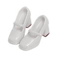 thumbnail image 3 of arctrm 1/12 Chaussures de Figurine Articulée Accessoires de Costume de Poupée Accessoires Photo Décontractés Robe Femme Blanc, 3 of 10