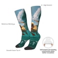 thumbnail image 4 of Fotbe Underwater Swimming Duck Calcetas Divertidas Estampadas para Hombre y Mujer, Calcetas de Algodón hasta la Rodilla para Caminar, Correr, Enfermería y Embarazo, 4 of 6