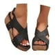 thumbnail image 2 of MKLEKYY Sandalias de Playa para Mujer, de Verano, de Piel, Con Plataforma y Cuña, Estilo Informal, 2 of 4