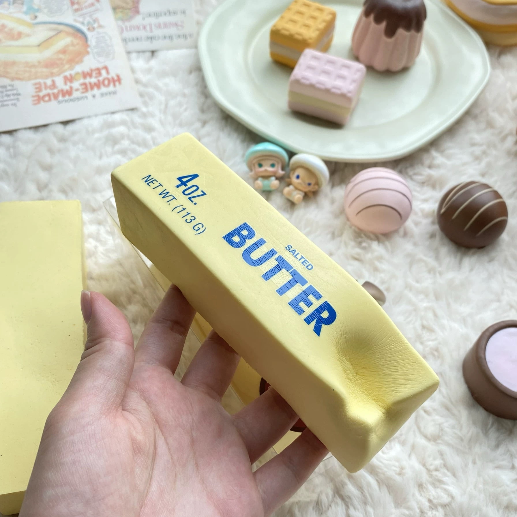 Moist Big Butter Bar Stress Ball - Ultra-Soft & Slow-Rising Squeeze for ASMR & Anxiety Relief, Sensory Fidget Gadget for Adults