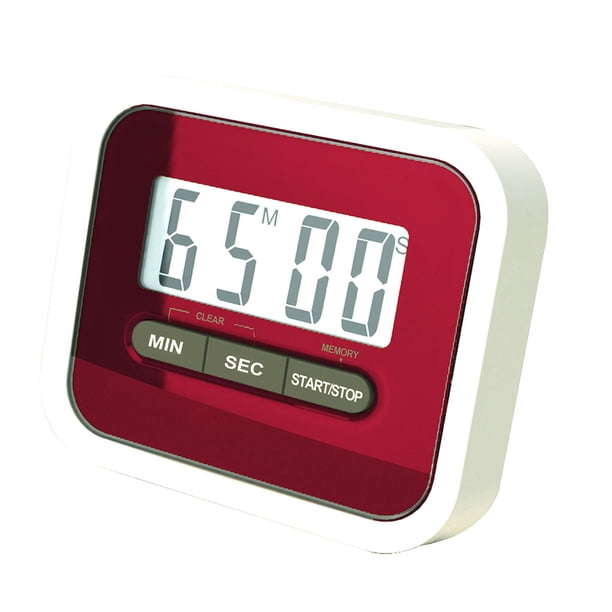 Inteprter Inicio Cocina Cocina Temporizador de cuenta regresiva digital Juego de estudio deportivo Temporizador de alarma fuerte Electrónica rojo
