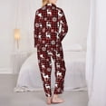 thumbnail image 3 of Bingfone Womens Pajama Sets Plaid Reindeer Snowflakes Print,Long Sleeve Loungewear Pajamas Set-X-Large, 3 of 8