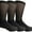 3 Pack Black Crew, variant on Yacht & Smith King Size Cotton Diabetic Crew & Ankle Socks, Big & Tall Mens Diabetes Sock, Bulk Value Pack