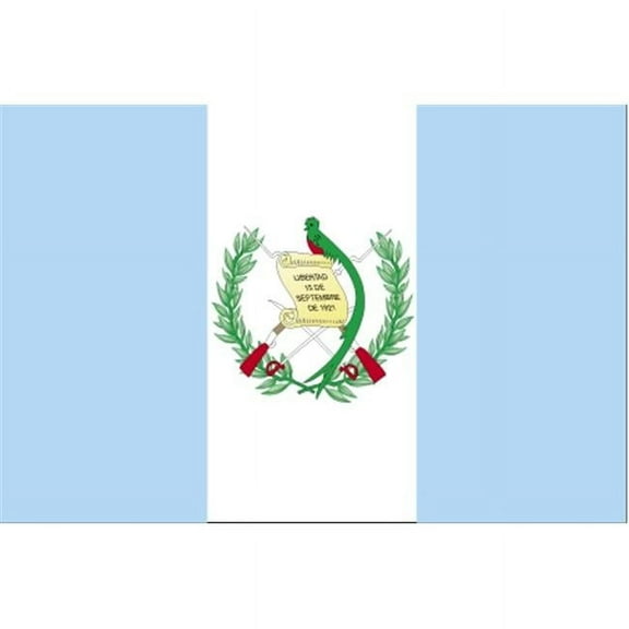 Annin Flagmakers 193168 5 ft. X 8 ft. Nyl-Glo Guatemala Government Flag