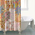 thumbnail image 4 of Pioneer Flower Floral Print Pattern Shower Curtain 72"x84" ,Bathroom Decorative Shower Curtains Set with 12 Hooks,Modern Waterproof Washable Shower Curtain, 4 of 6