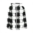 thumbnail image 6 of Dasayo Pullover Coats for Women Hooded Zip up Black Hoodies Drawstring Graphic Plus Size Coats Jacket for Women XXXL, 6 of 6