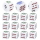 thumbnail image 4 of ColoMX Dicitos de póker portátiles de 16 piezas Dices cuadrados Dice Dice Dice Dice Prop Liar Poker Dice for Banquet Party, 4 of 8