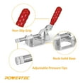 thumbnail image 2 of POWERTEC 4PK Toggle Clamp, 300lbs Holding Capacity, 302F Quick Release Push Pull Clamp for Woodworking Jigs and Fixtures, Pocket Hole Jigs, Welding, CNC, 20304-P4, 2 of 7