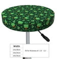 thumbnail image 4 of Cauagu Happy St. Patrick's Day Print Round Stool Covers,Seat Cushion for Round Bar Stool Chair Seat Cover for Bar Round Chair Fits for 12/13/14in Bar Stool Cushion-14 inch, 4 of 7