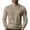 Khaki, variant on Men's Turtleneck Sweater Long Sleeve Ribbed Knit Pullover Slim Fit Casual Top