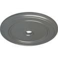 thumbnail image 3 of 41 1/8"OD x 4"ID x 2 1/8"P Classic Ceiling Medallion (Fits Canopies up to 5 1/2"), Hand-Painted Silver, 3 of 6
