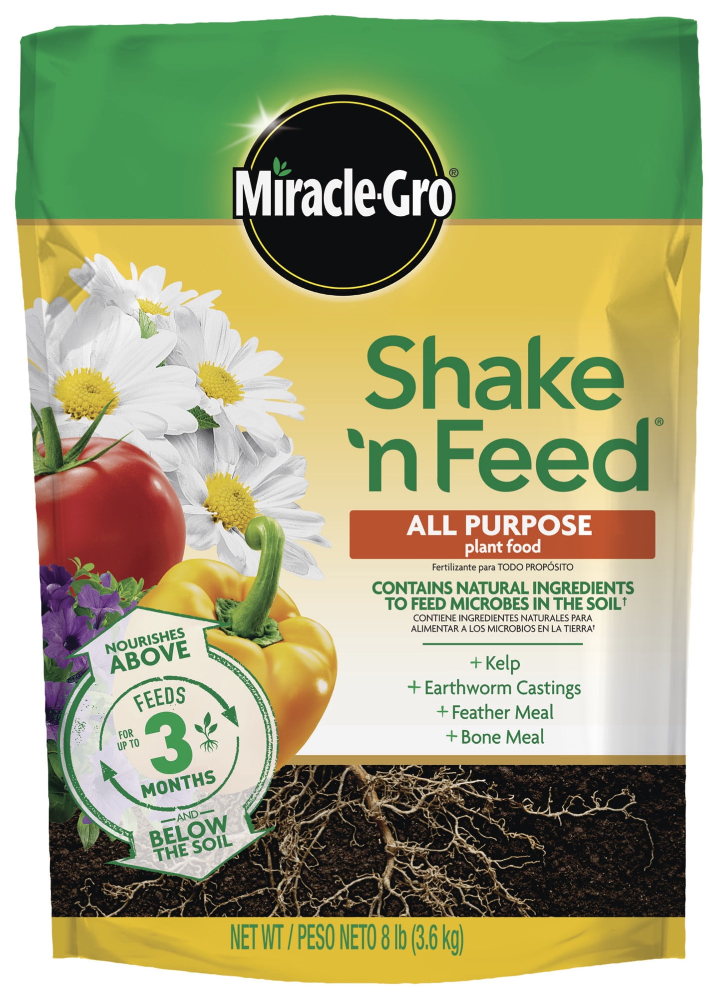 MiracleGro Shake 'N Feed All Purpose Continuous Release Plant Food, 8