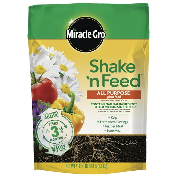 MiracleGro Shake 'N Feed All Purpose Continuous Release Plant Food, 8