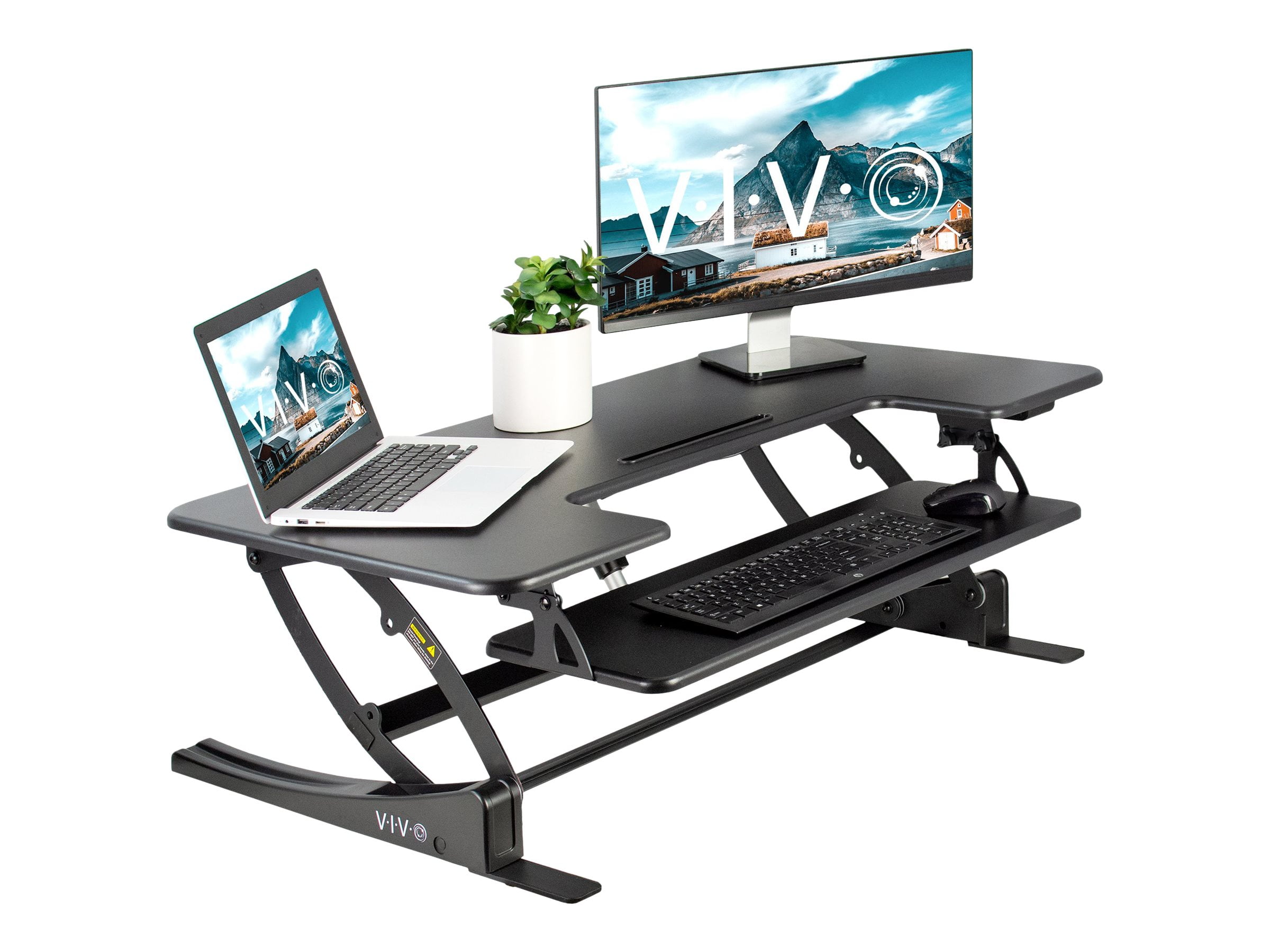 vivo electric height adjustable standing desk converter vivo electric height adjustable standing desk converter