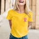 thumbnail image 2 of Camiseta de manga corta con cuello redondo estampada para mujer: patrón elegante, tejido suave, ropa informal para el día a día para primavera/verano/otoño, 2 of 5