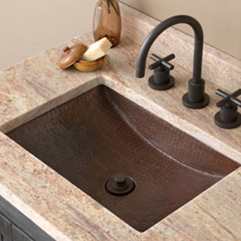 Native Trails CPS245 Avila 21" Rectangular Copper Undermount Bathroom Sink - Copper