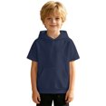 thumbnail image 4 of SUYIDA Kids Short Sleeve Hoodies Casual Lightweight Sweatshirt with Pocket Back to School for Boys Girls Everyday Play Comfortable Hoodie, 4 of 6