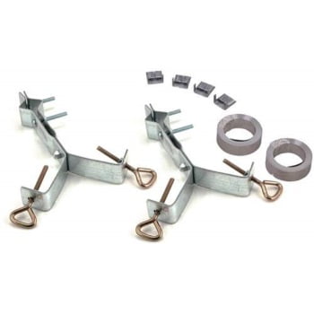 Radome Mast Mount - easy up chimney mount with stainless steel straps - ez 29-36s tv antenna mast bracket