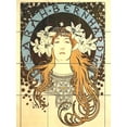 thumbnail image 1 of Tile Mural Kitchen Backsplash - Sarah Bernhardt - Melissinde - by Alphonse Mucha, 1 of 1