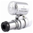 thumbnail image 1 of 60x Mini Magnifying Glass, Pocket Magnifier Microscope LED UV Light for Jewelers KLB, 1 of 5