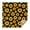 Black Sunflower Pattern, variant on White Sunflower Bouquet Pattern Square Tablecloth,Waterproof Square Table Cover,Wipeable Spillproof Washable Table Cover for Home Kitchen Party Decor 42"X42"(107x107cm)