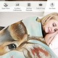 thumbnail image 3 of Orinice Forest Deer Blanket Soft, Cozy, Lightweight  Throw, Perfect for Couch, Bed, Travel - Fuzzy, Fluffy Home Decor for Indoor and Outdoor Use  40x50in, 3 of 6